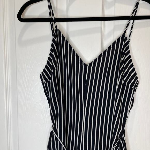 House of Harlow 1960 Black and White Striped Jumpsuit - Picture 7 of 16
